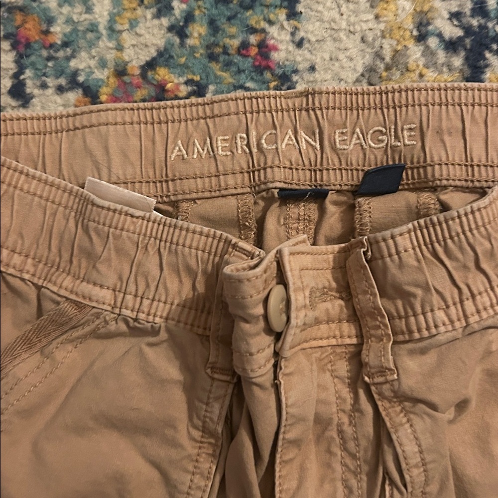 American Eagle Outfitters women tan Cargo Pants - Picture 2 of 5